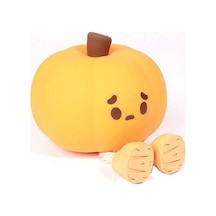 Fastbuy Qıchu Balkabağı Silikon Gece Lambası Yatak Odası Uyku Lambası Başucu Pat Işıkları Sari Sari