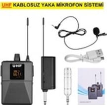 Uhf Kablosuz Yaka Mikrofon Sistemi