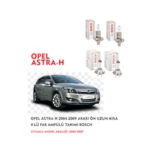 OPEL ASTRA H 2009 MODEL ÖN UZUN-KISA 4 LÜ FAR AMPÜLÜ TAKIMI BOSCH