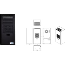 Msc 752VINPW1 820 W Dikey Indoor Endüstriyel Pano Klima