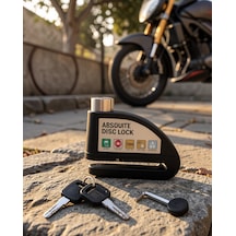 Alarmlı Motosiklet Disk Kilidi 14mm Çelik Çift Kilitleme Xuczzzmotorkilit-1-1
