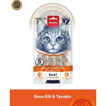 Wanpy Bone Support Sığır Eti-tavuk Kedi Krema Ödülü 5x14gr