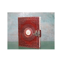 Taşlı Deri Defter Arbltgsfl54xkv3t742