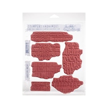 Damga Seti - Faded Tim Holtz Teması, Tek Beden