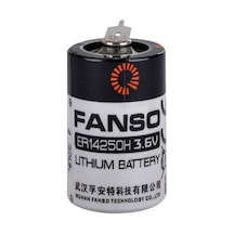 Fanso Er14250h - 1/2aa-3pt - 3.6v 1200 Mah Şarjsız Li-socl2 Lithium Pil - 3 Pinli