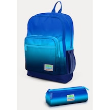 Coral High Kids Lacivert Mavi Renk Geçişli 2'li Okul Çanta Seti Set0223745