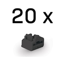 Lindy Lın-47892 20 Adet Rj 45 Siyah Kilitleme Aparatı