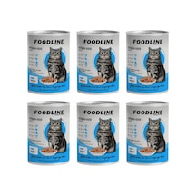 Tr Yetişkin Kedi Konservesi 400 Gr, Gravy Sos İçerisinde Parça Etli 400 Gr X 6 Adet, Somon