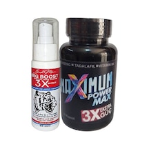 Maxsize 50 Ml Erkeğe Krem + Maximum Power Max Black 30lu Katılık&en-boy-çap Bakım Seti