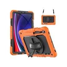 Samsung Galaxy X510 Tab S9 Fe 11 Kılıf Amazing Tablet Kapak - Turuncu Evimdeyokyok