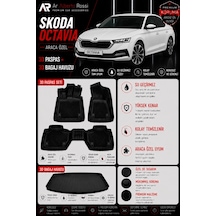 Skoda Octavıa E-tech 2023-2026 Araca Özel 3d Paspas + 3d Bagaj Havuzu