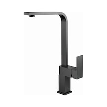 İsaoğlu Yapı Antrasit Mutfak Musluğu Antrasit Evye Armatür Özel Tasarım Gri