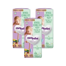 Canbebe Bebek Bezi Mega Paket 6 Beden Xl 15-27kg 62 Li X 3 Ade PKT 3'lü