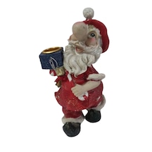 Noel Baba Mumluk 2 Polyester Kırmızı 17 Cm