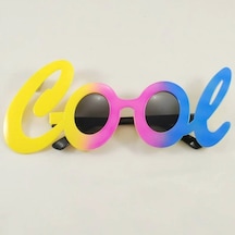 Cool Yazılı Rengarenk Parti Gözlüğü 21x8 Cm Çocuk