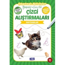 Parıltı Yayınları Çizgi Alıştırmaları Hayvanlar Okul Öncesi