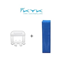 Kyk Seramik Tesviye Sistemi Seviye Tespit Kama 100 + Klips 2mm 200