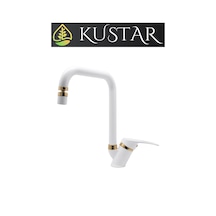 Kustar Lexus Gold Beyaz Mutfak Evye Bataryası