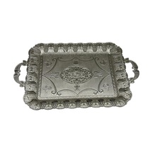 Gümüş İşlemeli Sunum Tepsisi 29cm X 45cm 709756