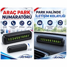 Araç Park Numaratörü Aç Kapa Parkmatik Telefon Numarası Göstergesi Siyah 2 Adet