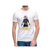 Pubg Man Baskılı Beyaz Erkek Tshirt