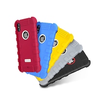 Hoco Apple Uyumlu iPhone X Xs 360 Zirh Ultra Koruma Silikon Kilif 142423258 - Renk / Sari