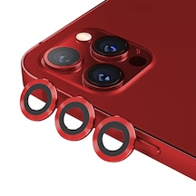 Binano M.Ring Iphone12 Pro Max Lens Koruyucu Kırmı