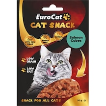 Eurocat Salmon Cubes Yetişkin Kedi Ödülü 50 G