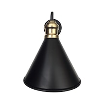 Mylights Retro Rustik Metal Konik Aplik En 18 Cm Siyah