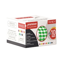 Tanex Nokta Etiket 10 Mm 5000 Li Yeşil Tekli Kutu Diğer