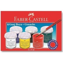 Faber Castel 6 Lı Guaj Boya Şişe Karton Kutu Çok Renkli