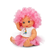 Mey İthalat Afro Kıvırcık Renkli Saçlı Bebek