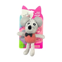 Wow Teddy Kedi Oyuncağı Peluş Papyonlu Fare Uzun Kollu Bacaklı Sevimli Oyun Arkadaşı