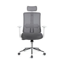 Velore X Ergonomik Ofis Koltuğu, Fileli, Metal Ayaklı, Beyaz Renk, Çalışma Koltuğu Çok Renkli