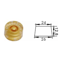 Valencia Pnb2gd Les Paul Düğme Başlığı Gold Plastik Altın Rengi - Lp Tipi Gitarlar İçin - 2'li
