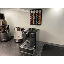 Nespresso Ve Starbucks Uyumlu Duvar Tipi Kapsül Kahve Standı Siyah