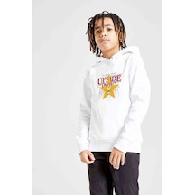 Tshirthane Stranger Things The Upside Down Star Baskılı Unisex Çocuk Sweat Beyaz