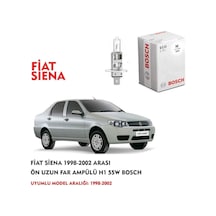 Fiat Siena 1998-2002 Arası Uyumlu Ön Uzun Far Ampülü H1 55w