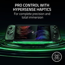 Kishi V2 Pro - Android İçin Mobil Oyun Kumandası Hypersense Dokunma Hissi, Uzatılabilir Orta Parça, Passthrough Şarj, Jak Çıkışı, Sanal Kontrol Modu Siyah