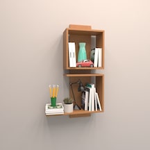 Rafkestir Artı Duvar Raf Set Bambu ( Parlak )