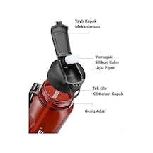 Uzspace 1500ml Pipetli Ölçü Skalalı Şeffaf Gövde Tritan Su Matarası 50 x 22