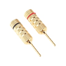 Suntek 2 Adet 2mm Hoparlör Tel Pin Fiş Muz Konnektör Vidalı Kilit