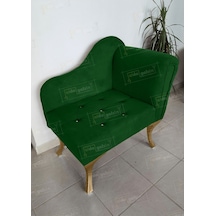 Yeni Model Ters Kol Tekli Köşe Koltuğu Josefin Bench Gold Ayak Yeşil