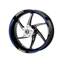 Deeb Honda Cbr125 Jant Şeridi Reflektif Mavi Beyaz Model S