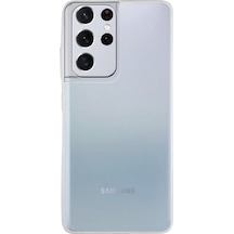 Samsung Galaxy Uyumlu S21 Ultra 1mm Silikon Şeffaf Kapak