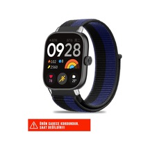 Xiaomi Redmi Watch 4, 5, 6 Ve Band 8 Pro İle Uyumlu Hasır Örgü Spor Naylon Kordon, 20mm, Siyah Açık Kahverengi