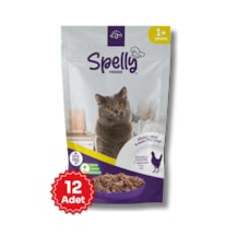 Spelly Premium Tavuklu Yetişkin Kedi Konservesi 12 x 85  G