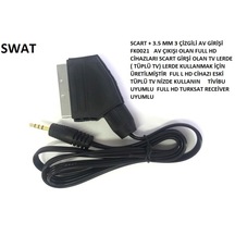 Swat Fk0021 Scart 3.5 Stereo Kablo 1Mt