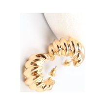 Gold Çelik Küpe 2,5 Cm Çok Renkli 89311737