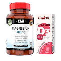 Magnezyum Bisglisinat Malat Taurat Glukonat 60 Tablet Nevfix D3